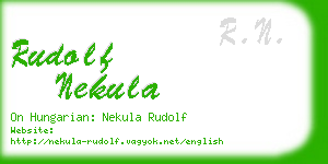 rudolf nekula business card